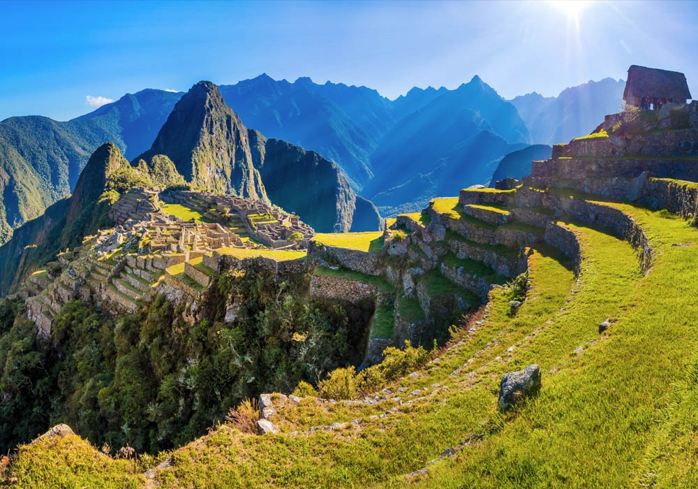 Panoramic view of Machu Picchu