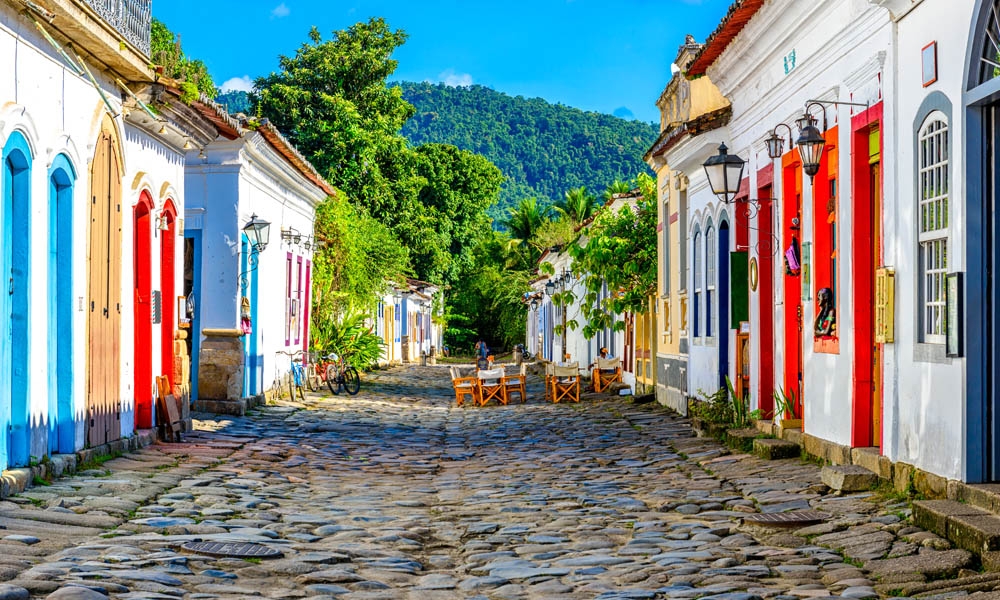 Paraty - Colonial street view