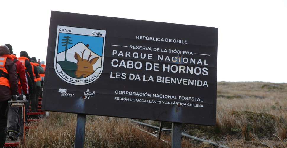 Entrance to the Cape Horn National Park